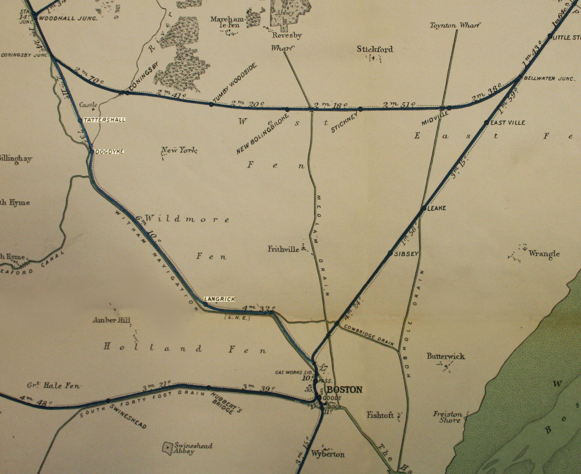 East Lincoln Jct. [Boston] Coningsby Jct.