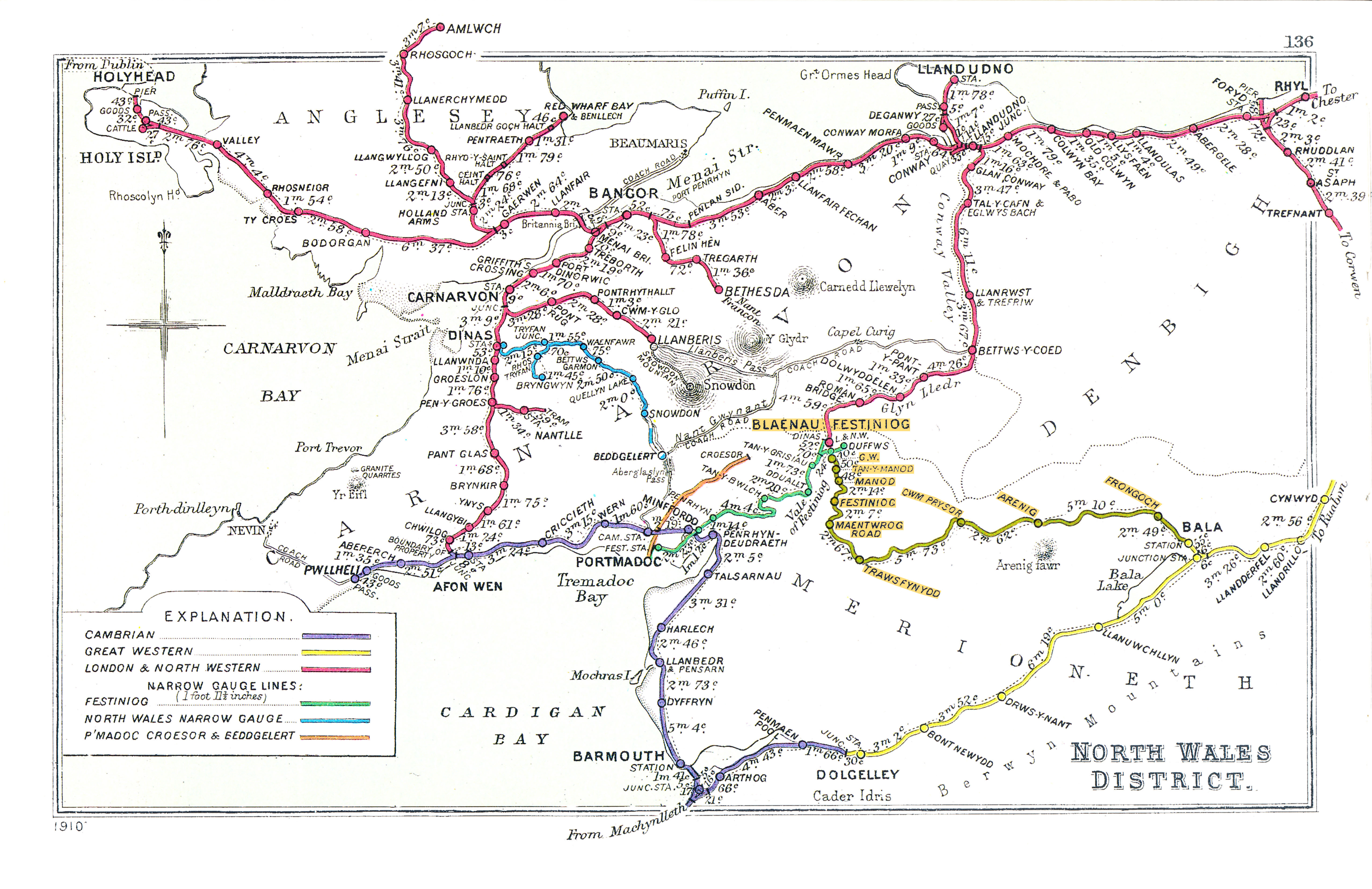 Bala (excl.) Blaenau Ffestiniog (Central) Register of Closed Railways