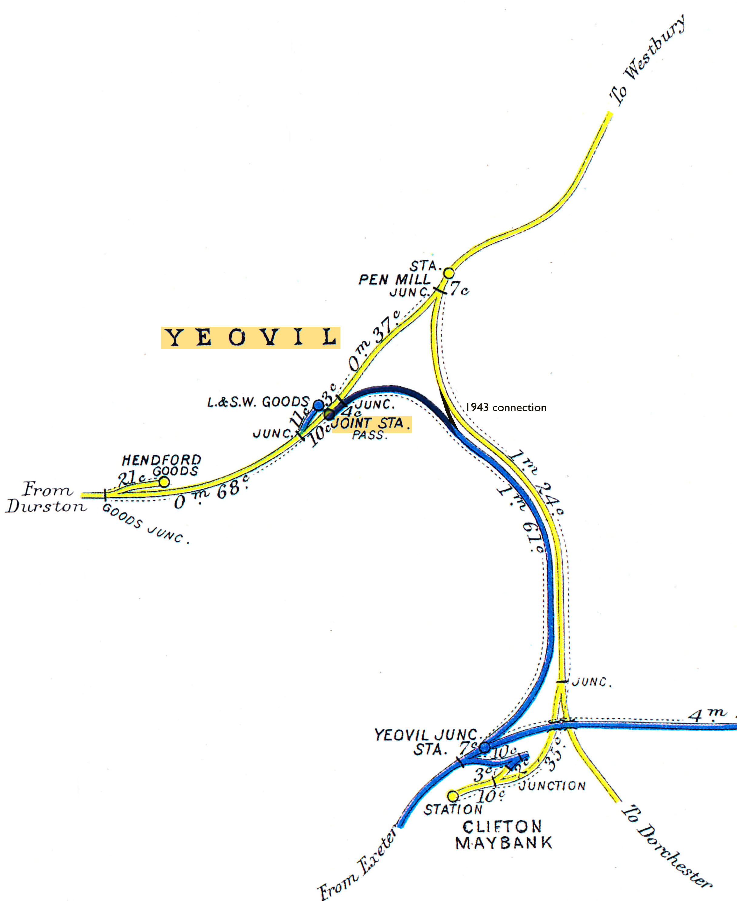 Yeovil South Jct. (1943) - Yeovil (Town) | Register of ...