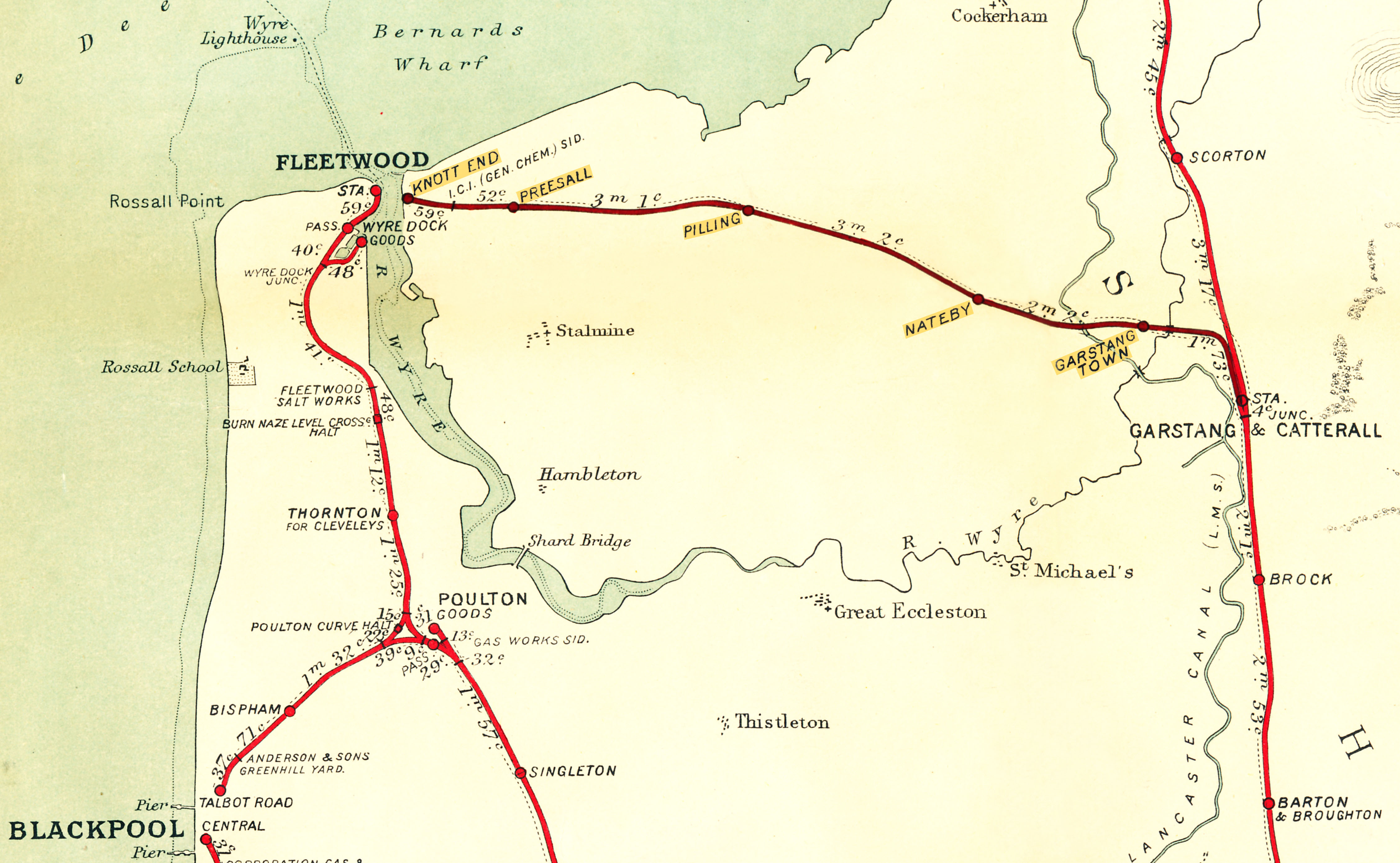 Garstang & Catteral (excl.) Knott End Register of Closed Railways