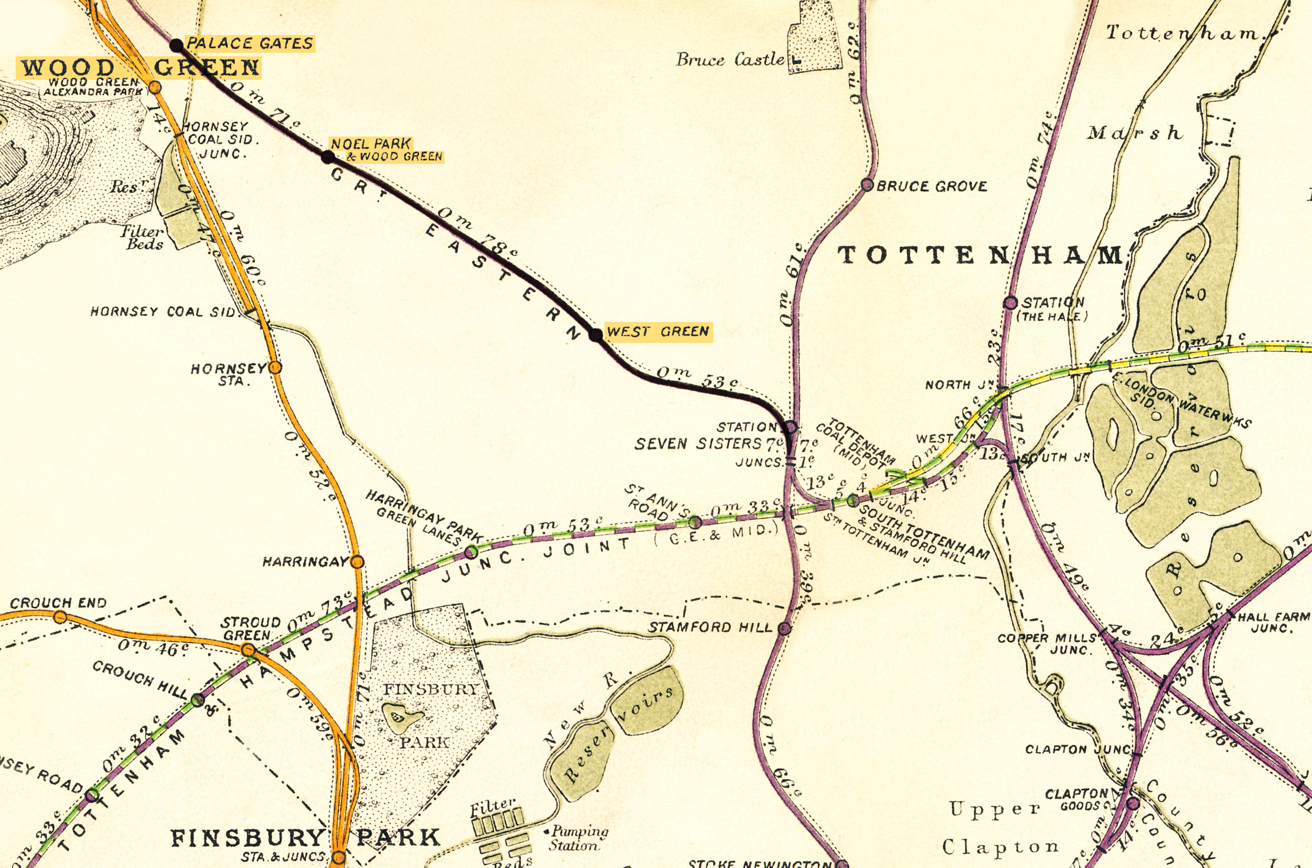 Seven Sisters North Jct. Palace Gates (Wood Green) Register of