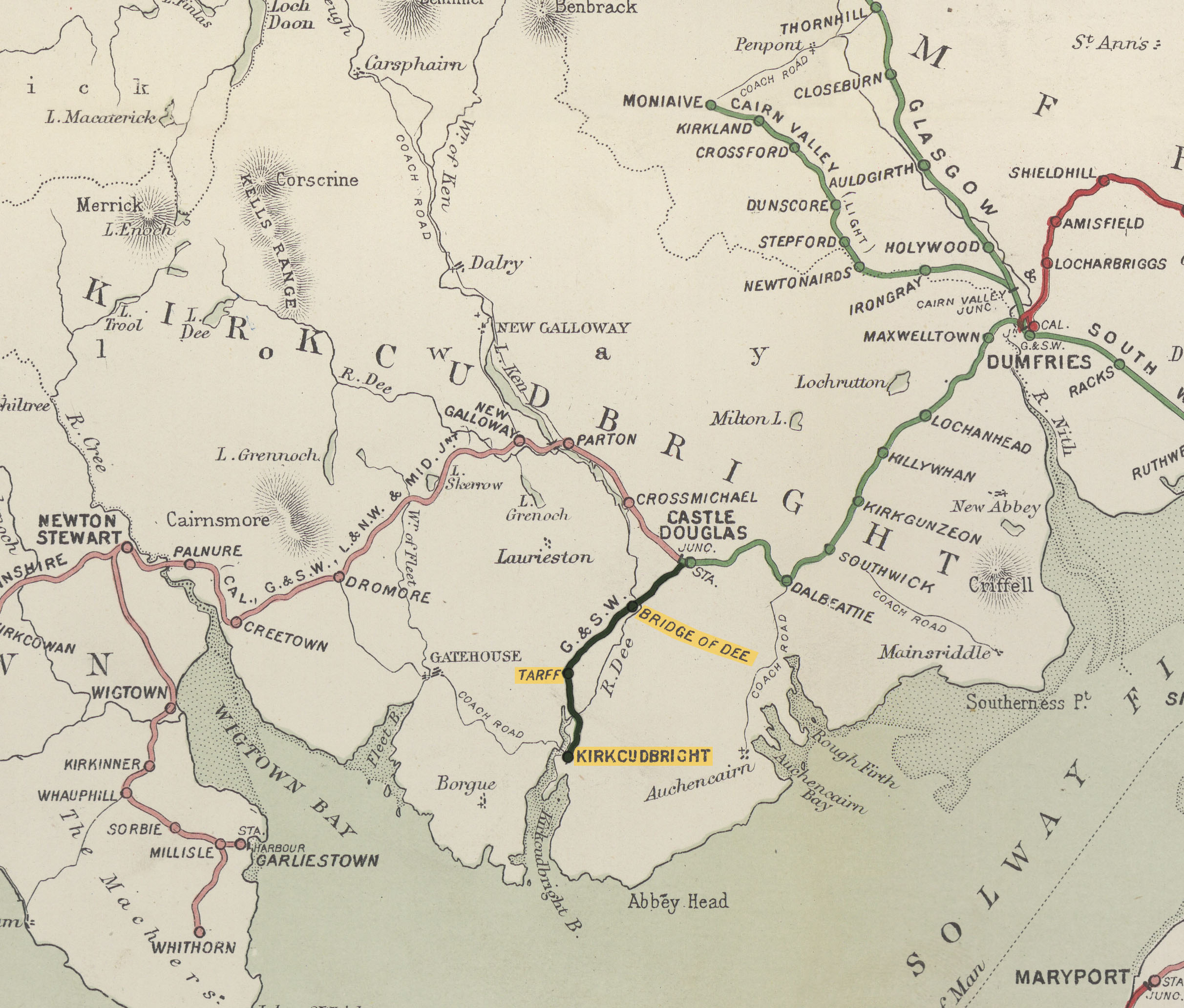 Castle Douglas No.2 Jct. Kirkcudbright Register of Closed Railways