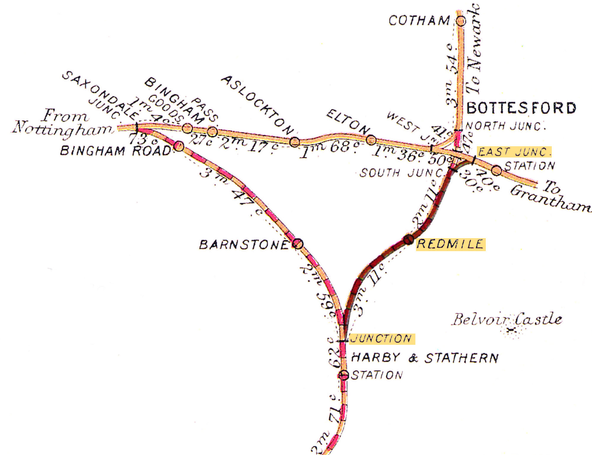 Stathern Jct. Bottesford East Jct. Register of Closed Railways