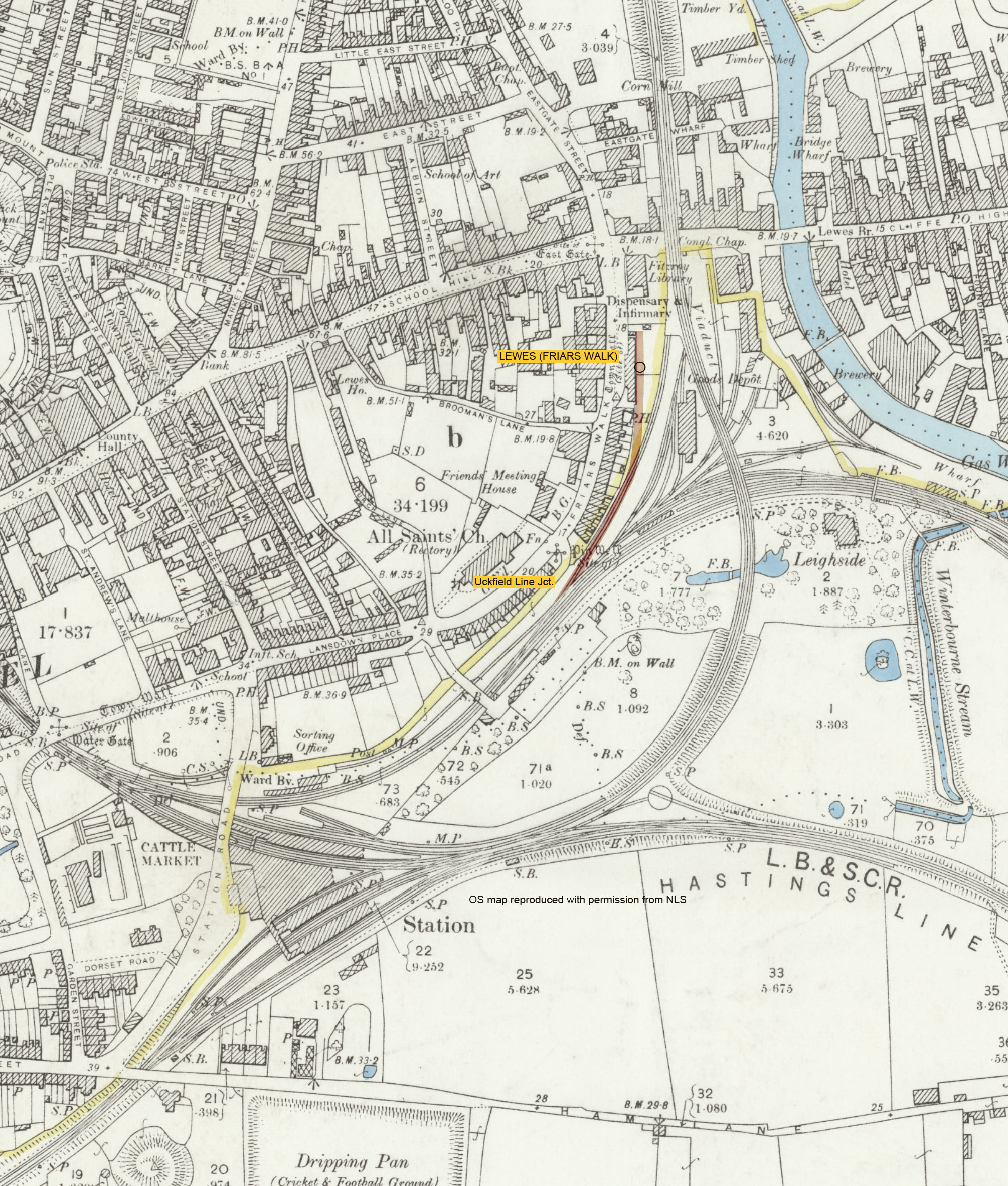 Uckfield Line Jct. - Lewes (Friars Walk) | Register of Closed Railways